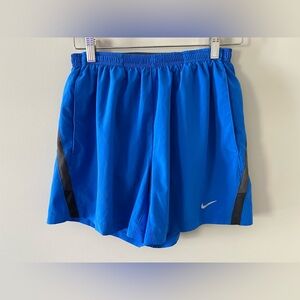 Nike DRI-FIT Blue Athletic run running Shorts Lightweight Performance gym sport